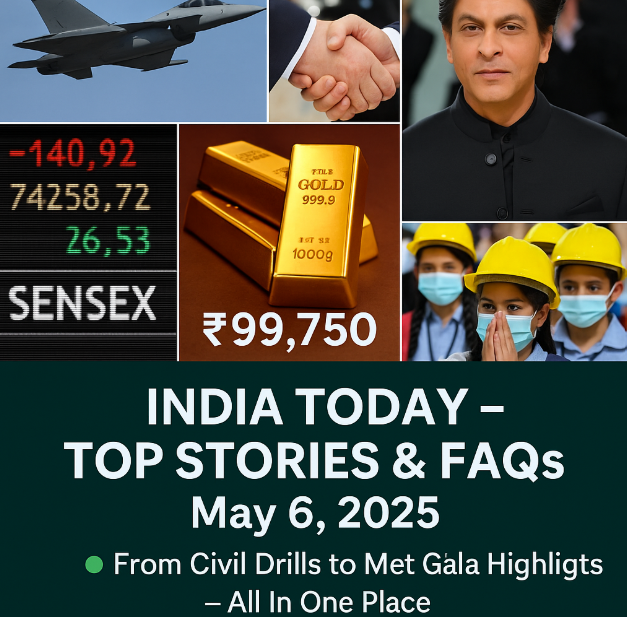 What’s Happening in India Today – May 6, 2025 | News, Trends & FAQs